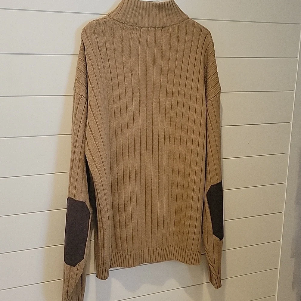 CLENCH JEANS PULLOVER SWEATER  XXL  TAN/BROWN